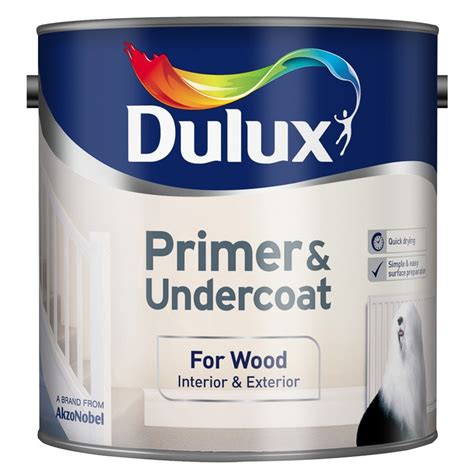 Dulux Primer & Undercoat Paint - For Wood 2.5L | Painting, Decorating