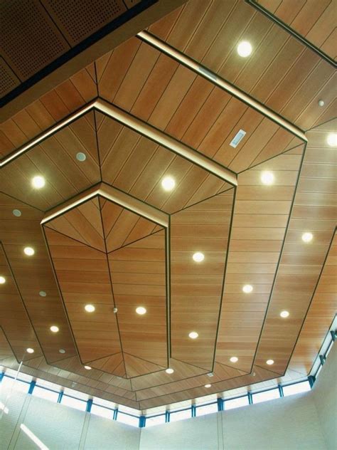 Stylish wood ceiling panels, collection from Hunted Douglas