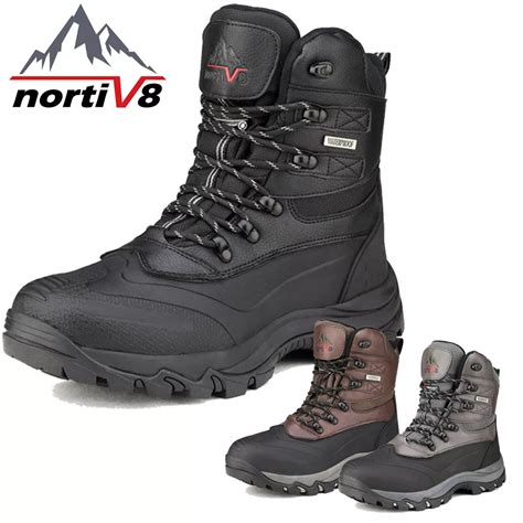 Nortiv 8 Men's Insulated Waterproof Hiking Winter Snow Boots Factory ...