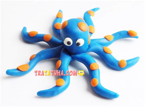 Clay Octopus Step by Step for Kids