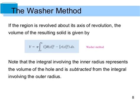 The washer method