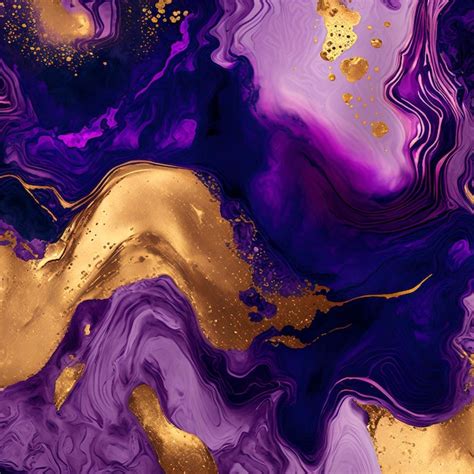 Premium Photo | Abstract liquid fluid art painting background alcohol ink technique purple and ...