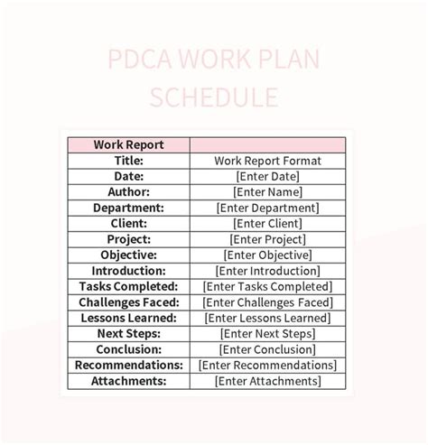 Free Monthly Work Plan Templates For Google Sheets And Microsoft Excel - Slidesdocs