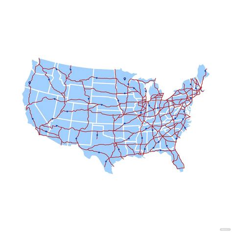 Map Of Usa With Highways - Winter Storm 2024