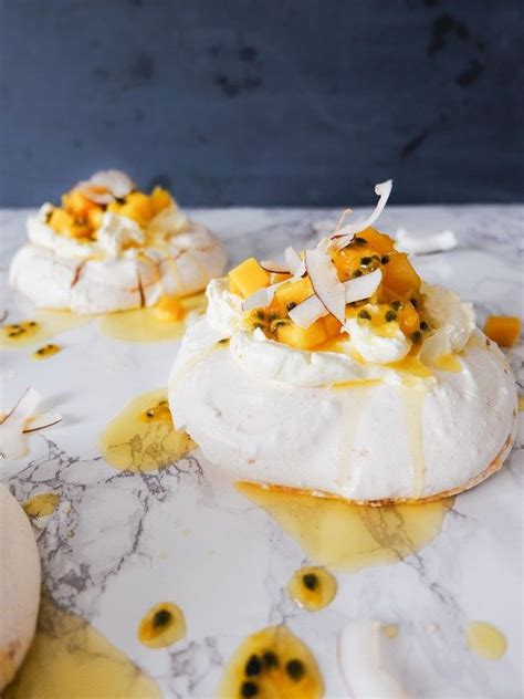 Coconut Pavlova with Passionfruit + Mango – Hello Victoria | Recipe | Pavlova recipe, Pavlova, Food