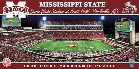 Mississippi State Bulldogs Davis Wade Stadium 1000 Piece Panoramic Puz ...