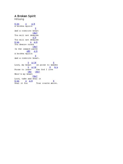 Hillsong Chords | PDF