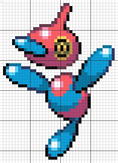 Porygon-Z Pokemon Pixel Art Pattern Pokemon Sprites, Pokemon Bead ...