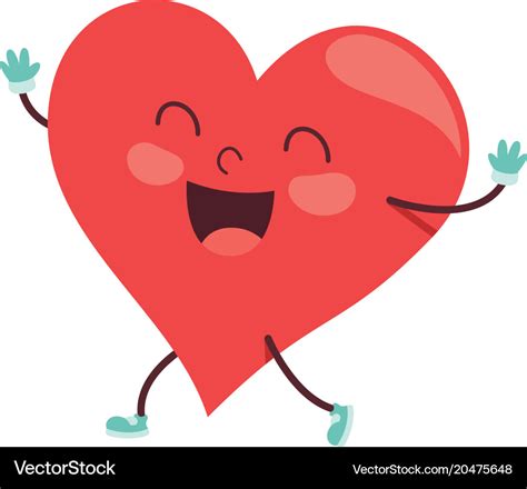 Cartoon heart Royalty Free Vector Image - VectorStock