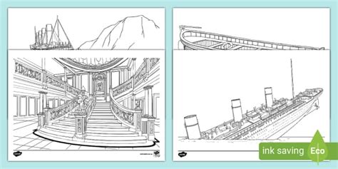 Titanic Colouring Pages - Primary School (teacher made)