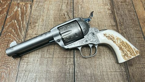 French Gray Engraved Ruger New Vaquero .45Colt