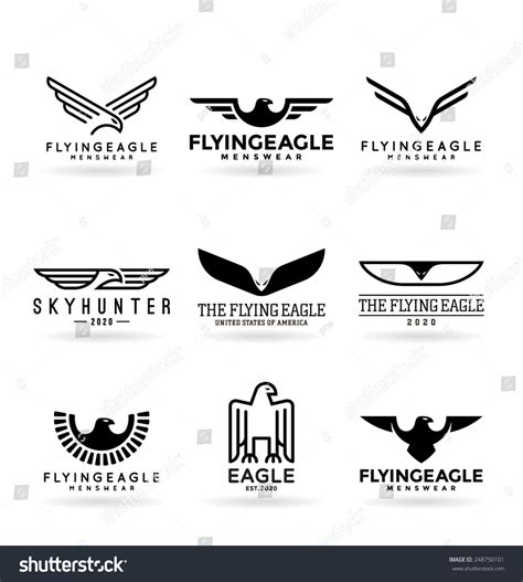 Eagles 19 Stock Vector (Royalty Free) 248750101 | Shutterstock