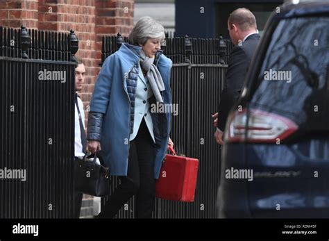 Prime Minister Theresa May in Downing Street, London Stock Photo - Alamy