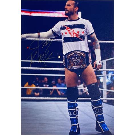 Autograph Signed CM Punk Photo