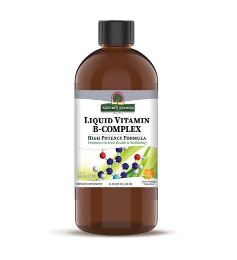 Vitamin B Complex Liquid 16oz – Nature's Answer The highest quality supplements and Herbal extracts.