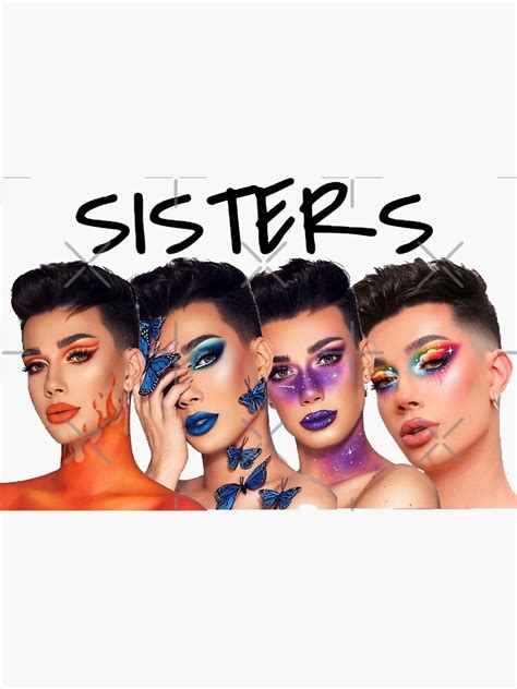 "James Charles Sisters" Sticker for Sale by aimeetregunno | Redbubble