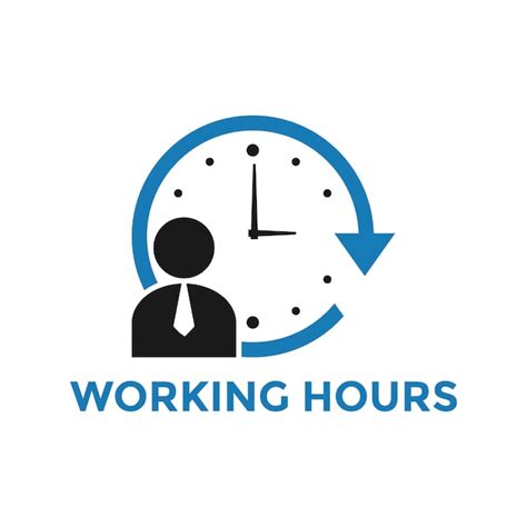 Premium Vector | Working hours icon design template vector isolated