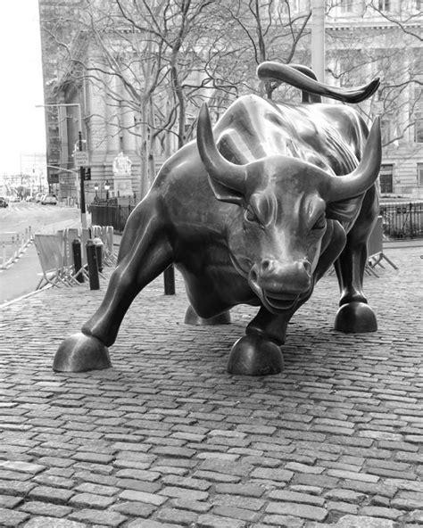 Wall Street Bull New York Bull Statue Charging Bull Black - Etsy