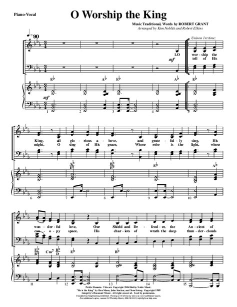 O Worship The King Sheet Music PDF (G3 Worship) - PraiseCharts