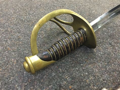 AMES 1865 U.S.A CIVIL WAR SWORD WITH SCABBARD BLADE. WIRE ON HANDLE ...