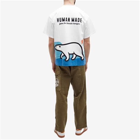 Human Made Polar Bear Print T-Shirt White | END. (US)