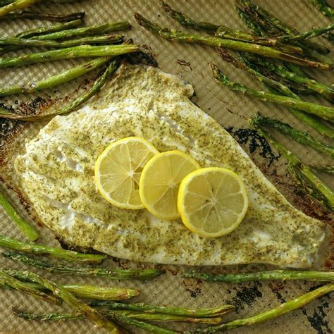 Baked Turbot Fillets with Mustard Dill Sauce - MYTAEMIN