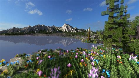 Mountain Valley Meadow - Ultra Realistic Terrain Minecraft Project Cit ...