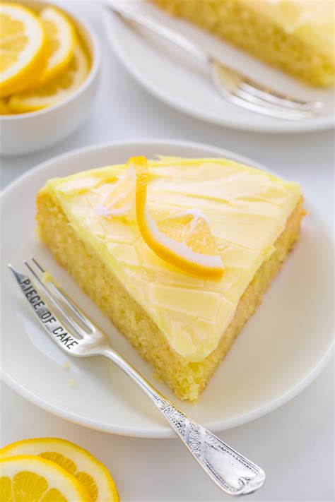 Lemon Cake with Lemon Cream Cheese Frosting - Baker by Nature