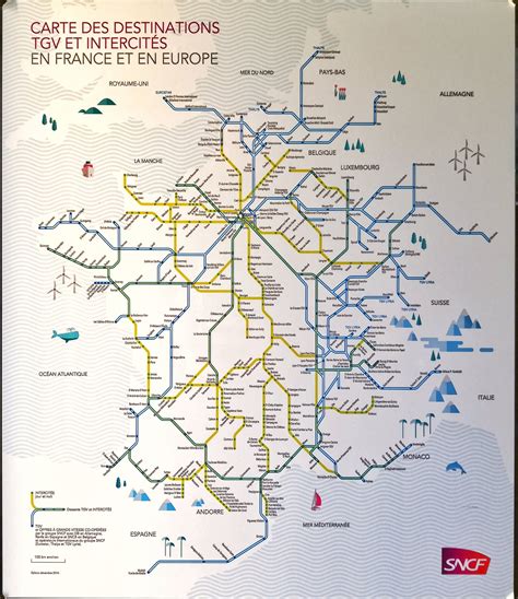 France & Paris train rail maps