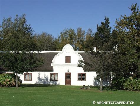 CAPE DUTCH ARCHITECTURE | PLANS AND HISTORY | GARDENS