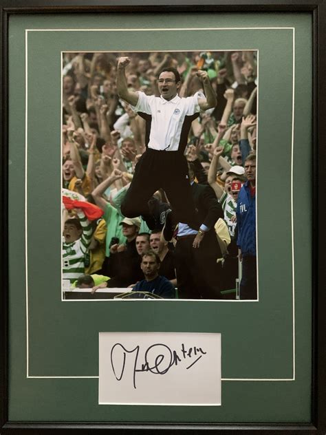 Signed Martin O'Neill Celtic Presentation - Its Signed Memorabilia