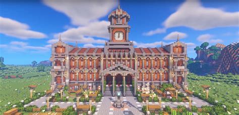 Minecraft Town Hall Ideas and Design