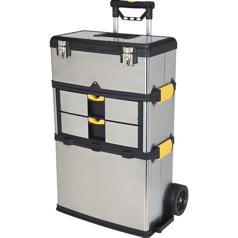 Product: Hawk Large Toolbox on Wheels — 20in.W x 10in.D x 33 1/2in.H, Model# MJ7577