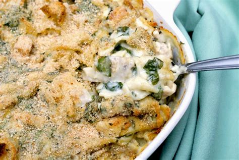 Spinach Artichoke Chicken Casserole | The Two Bite Club