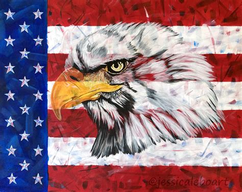 American Flag Paintings – Jessica Lebo Art