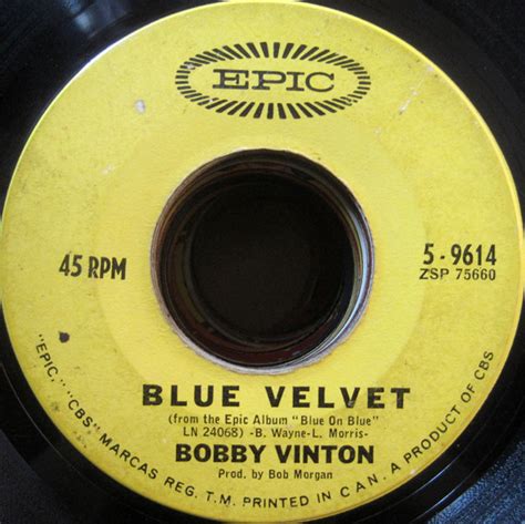 Bobby Vinton - Blue Velvet (1963, Vinyl) | Discogs