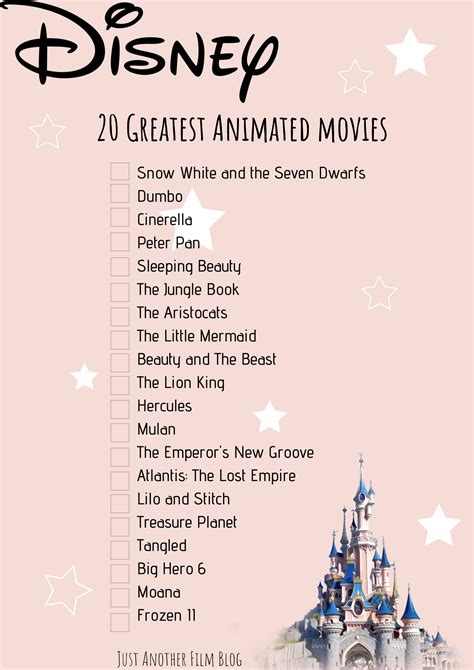 Disney Movie Watchlist | Disney movies to watch, Disney original movies ...