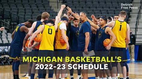 Michigan basketball's 2022-23 schedule