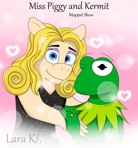 Miss Piggy and Kermit. by Lara-Kein on DeviantArt