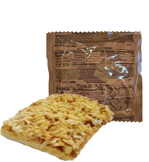 Cheese Pizza Slice - MRE 'Meal, Ready to Eat 6/12/24 Pack