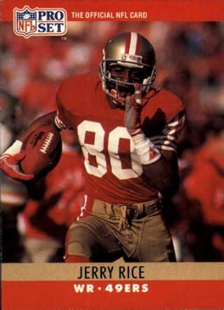 Amazon.com: 1990 Pro Set Football Card #295 Jerry Rice Mint ...