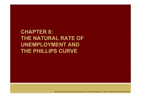 Slide Set 8 The Phillips Curve - CHAPTER 8: THE NATURAL RATE OF UNEMPLOYMENT AND THE PHILLIPS ...