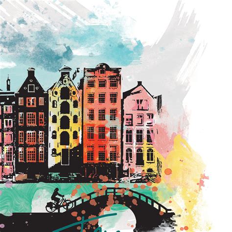 Amsterdam Print Amsterdam Skyline Amsterdam Art Amsterdam - Etsy