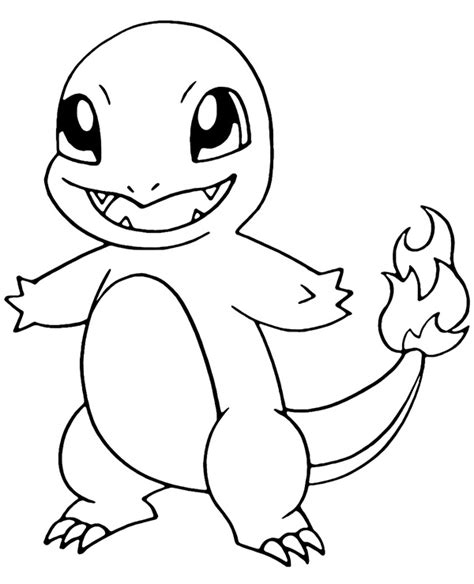 Charmander Pokemon coloring sheet - Topcoloringpages.net