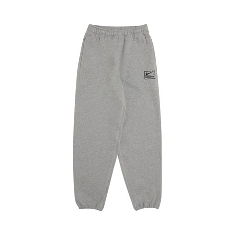 Nike x Stussy NRG BR Fleece Pant 'Grey' - Nike - CT4312 063 | GOAT