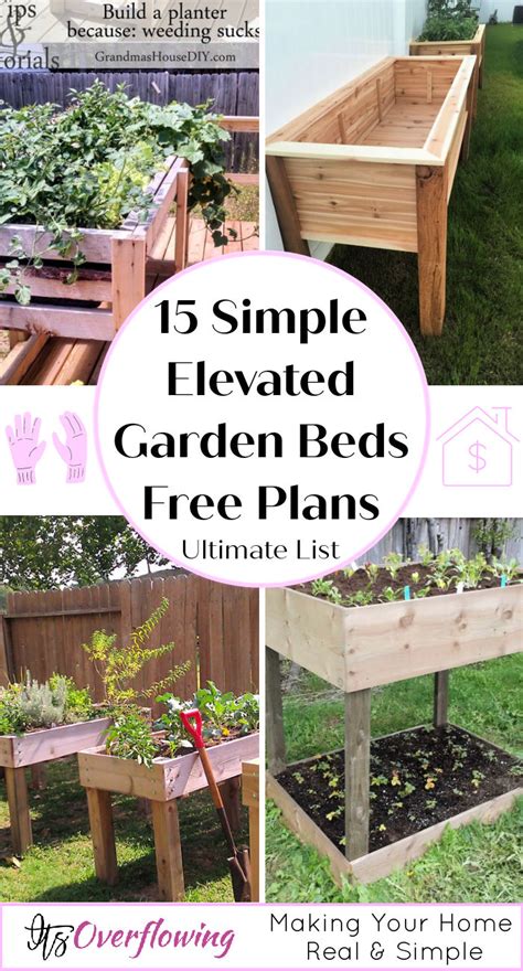 15 Free DIY Elevated Garden Bed Plans You Can Build