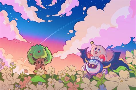 Meta Knight And Kirby Wallpaper