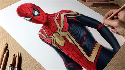 Drawing Spider-Man No Way Home (New Suit) • Time Lapse - YouTube