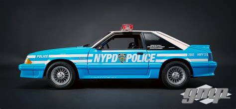 GMP New 1988 Ford Mustang GT - NYPD Street Patrol • DiecastSociety.com