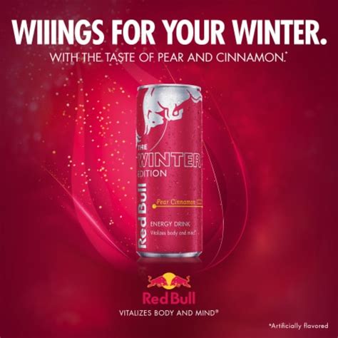 Red Bull Winter Edition Pear Cinnamon Energy Drink Cans, 4 pk / 8.4 fl ...